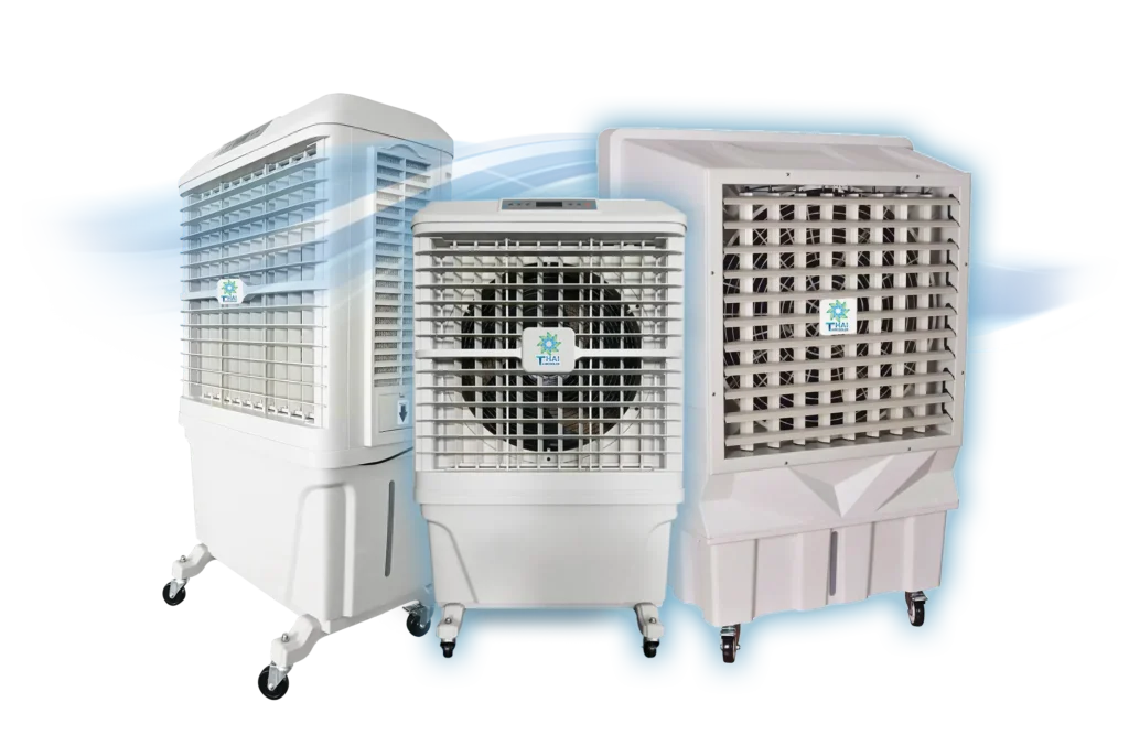 พัดลมอุตสาหกรรมและพัดลมไอเย็น ช่วยระบายอากาศในบ้าน ลดฝุ่น PM2.5
